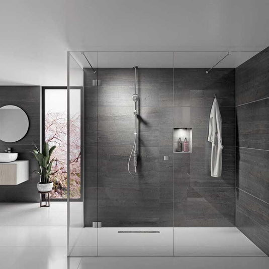 Aqualisa iSystem Smart Shower Exposed with Adjustable Head - Gravity Pumped - Chrome - ISD.A2.EV.23 - Envy Bathrooms Ltd