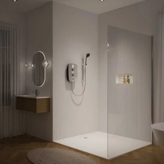 Aqualisa Lumi+ Electric Shower - 8.5kW - Mirrored & Chrome - LMEP8501 - Envy Bathrooms Ltd