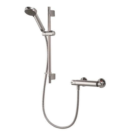 Aqualisa Midas 100 Bar Valve Mixer Shower With Adjustable Head - Chrome - MD100BAR - Envy Bathrooms Ltd