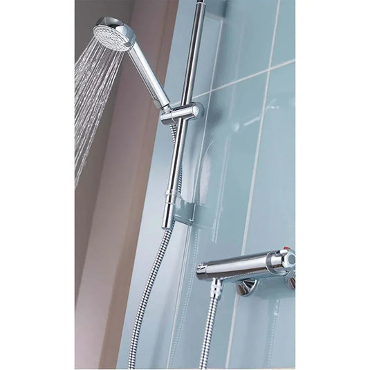 Aqualisa Midas 100 Exposed Thermostatic Bar Valve with Slide Rail Kit & Easy Fit Bracket - Chrome - MD100EBAR - Envy Bathrooms Ltd