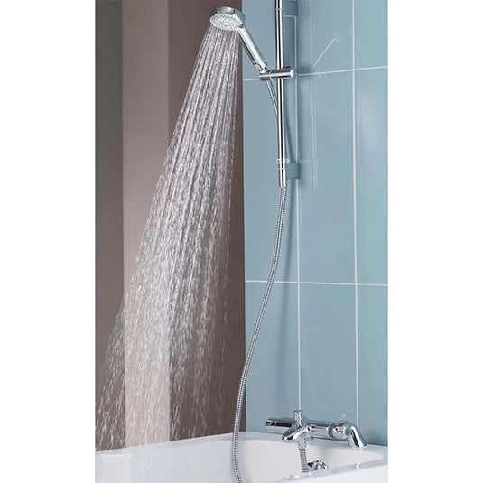 Aqualisa Midas 100 Thermostatic Bath Shower Mixer with Slide Rail Kit - Chrome - MD100BSM - Envy Bathrooms Ltd