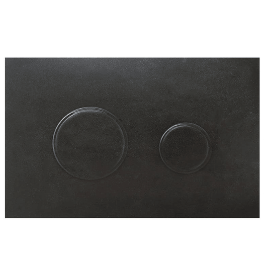Base Ancortite Round FP1 Flush Plate - Matt Black - 134.FP1MB - Envy Bathrooms Ltd
