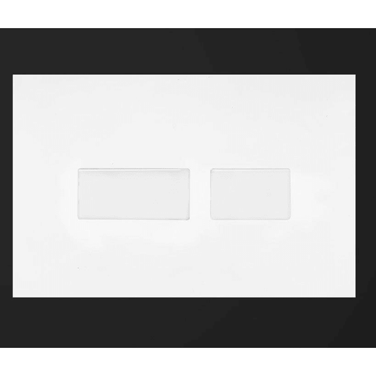 Base Ancortite Square FP2 Flush Plate - Gloss White - 134.FP2MW - Envy Bathrooms Ltd