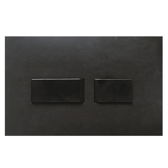 Base Ancortite Square FP2 Flush Plate - Matt Black - 134.FP2MB - Envy Bathrooms Ltd