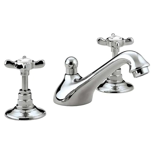Bristan 1901 3 Hole Basin Mixer with Pop-Up Waste Chrome | N 3HBAS C CD - Envy Bathrooms Ltd