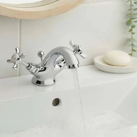 Bristan 1901 Basin Mixer with Pop-Up Waste Chrome | N BAS C CD - Envy Bathrooms Ltd