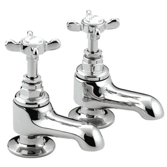 Bristan 1901 Bath Pillar Taps Chrome | N 3/4 C CD - Envy Bathrooms Ltd