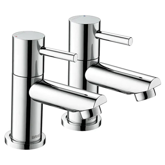 Bristan Blitz Basin Pillar Taps Chrome | BTZ 1/2 C - Envy Bathrooms Ltd