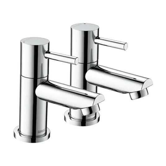 Bristan Blitz Bath Pillar Taps Chrome | BTZ 3/4 C - Envy Bathrooms Ltd