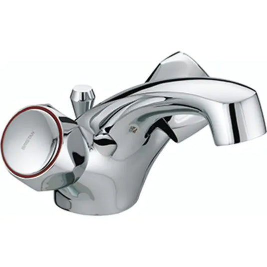 Bristan Club Dual Flow Basin Mixer with Pop-Up Waste Chrome | VAC DFBAS C MT - Envy Bathrooms Ltd