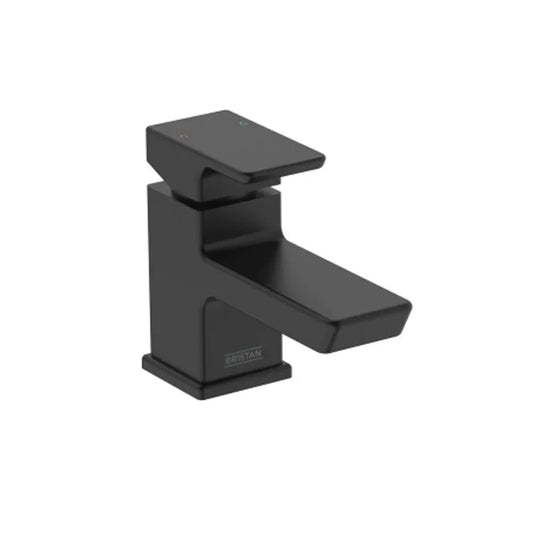 Bristan Cobalt Basin Mixer with Clicker Waste Black | COB BAS BLK - Envy Bathrooms Ltd