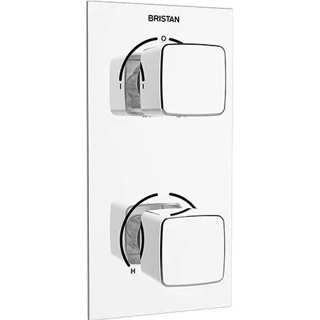 Bristan Cobalt Recessed Dual Control Shower Valve with Integral Diverter | COB SHCDIV C - Envy Bathrooms Ltd
