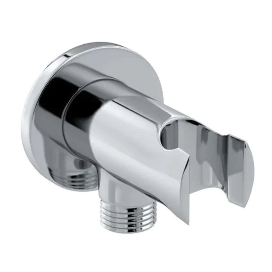 Bristan Contemporary Round Wall Outlet & Holder Chrome | C WORD02 C - Envy Bathrooms Ltd