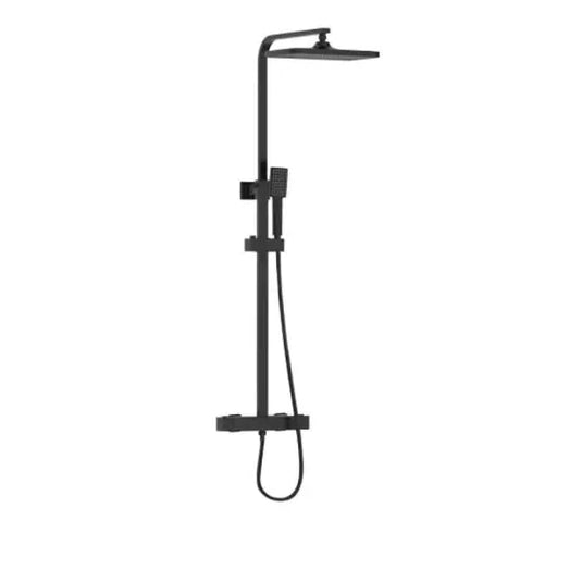 Bristan Craze Bar Mixer Shower with Adjustable Rigid Riser Black | CRZ SHXDIVCTFF BLK - Envy Bathrooms Ltd