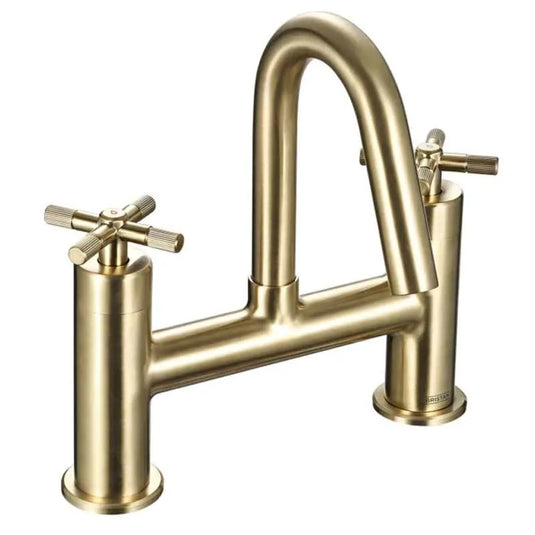 Bristan Cruzar Bath Mixer Brushed Brass | CRU BF BB - Envy Bathrooms Ltd