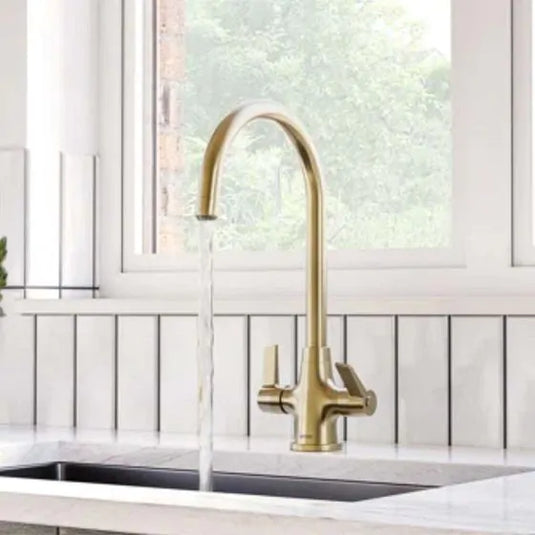 Bristan Echo Easyfit Monobloc Kitchen Mixer Brushed Brass | EC SNK EF BB - Envy Bathrooms Ltd