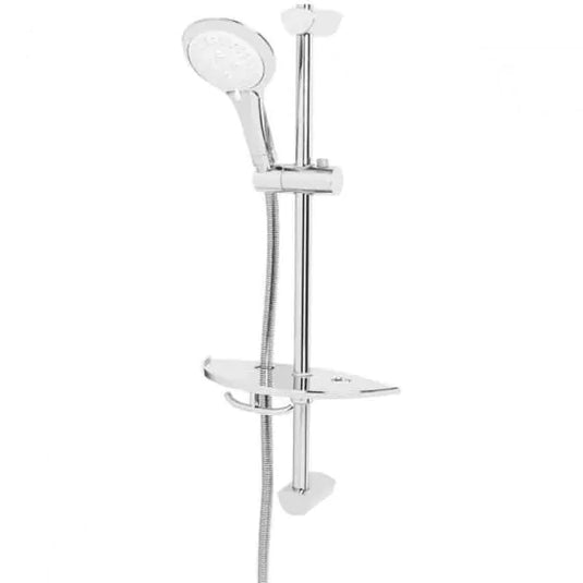 Bristan Evo Multi-Function Extended Slide Bar Shower Rail Kit Chrome | EV KIT-EEVK C - Envy Bathrooms Ltd