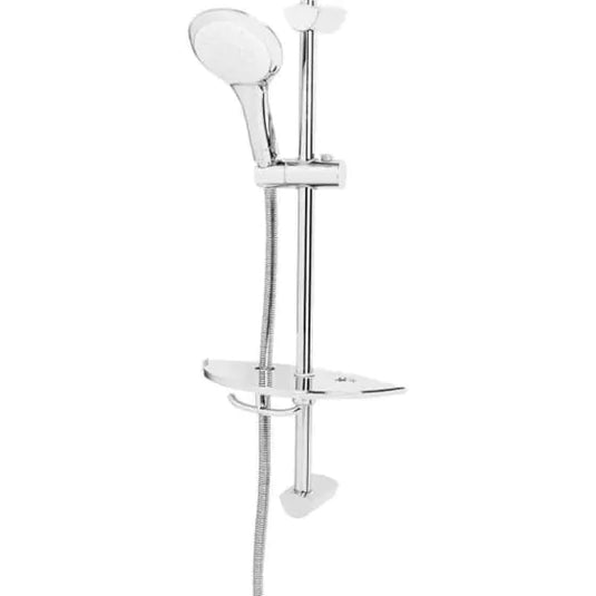 Bristan Evo Single Function Extended Slide Bar Shower Rail Kit Chrome | EV KIT-EEFB C - Envy Bathrooms Ltd