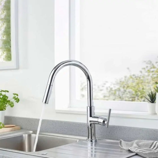 Bristan Jule Pull Out Kitchen Tap Chrome | JU PULLSNK C - Envy Bathrooms Ltd