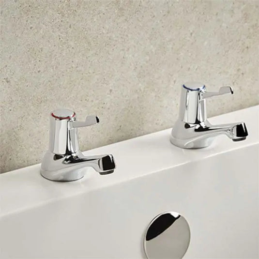 Bristan Lever Bath Pillar Taps Chrome | VAL2 3/4 C CD - Envy Bathrooms Ltd