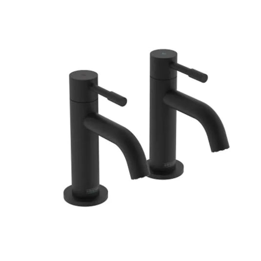 Bristan Mila Basin Pillar Taps Black | MI 1/2 BLK - Envy Bathrooms Ltd