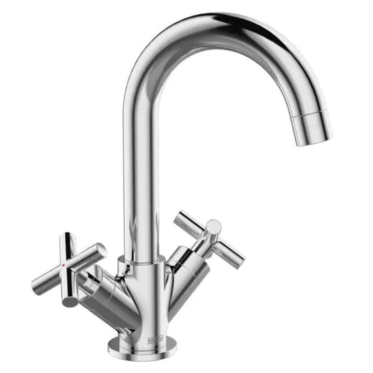 Bristan Naxos Basin Mixer with Clicker Waste Chrome | NAX BAS C - Envy Bathrooms Ltd