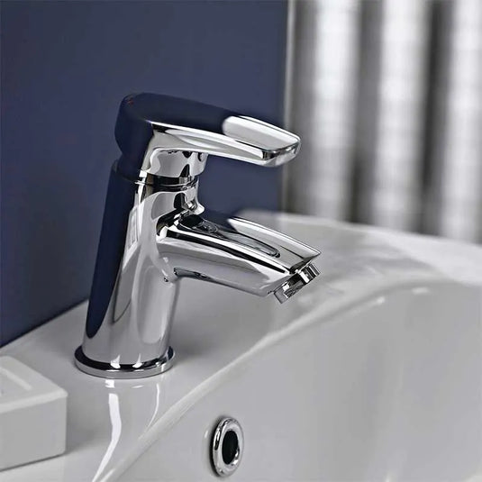 Bristan Orta Basin Mixer with Clicker Waste Chrome | OR BAS C - Envy Bathrooms Ltd