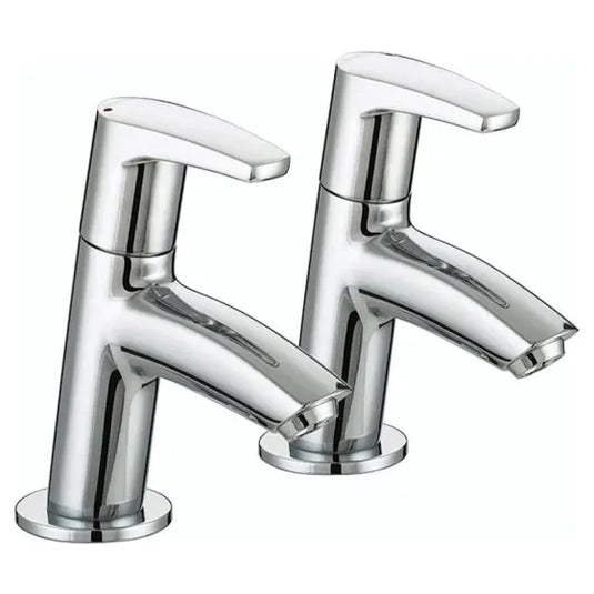 Bristan Orta Basin Pillar Taps Chrome | OR 1/2 C - Envy Bathrooms Ltd