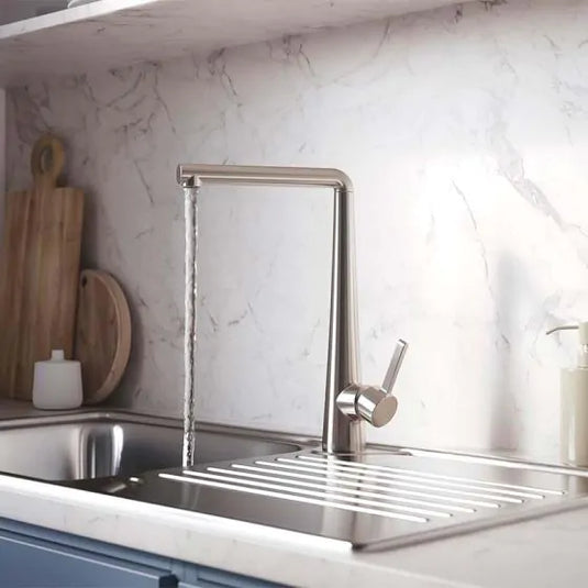 Bristan Pine Easyfit Monobloc Kitchen Mixer Stainless Steel | PNE EFSNK SS - Envy Bathrooms Ltd