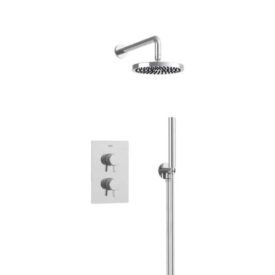Bristan Prism Mixer Shower Kit with Fixed Head Chrome | PRISM SHWR PK4 - Envy Bathrooms Ltd