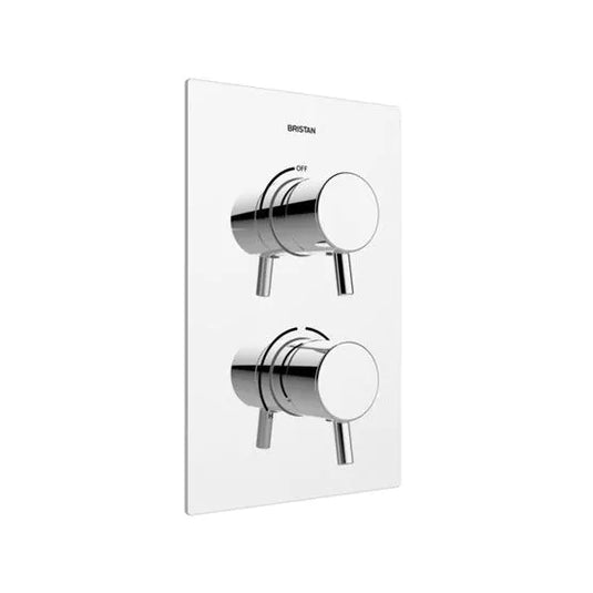 Bristan Prism Thermostatic Dual Control Shower Valve Chrome | PM2 SHCVO C - Envy Bathrooms Ltd