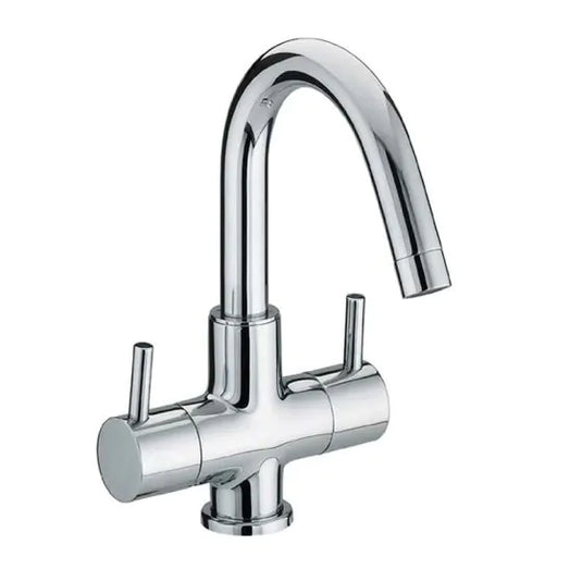 Bristan Prism Twin Handle Basin Mixer Chrome | PM BAS2 C - Envy Bathrooms Ltd