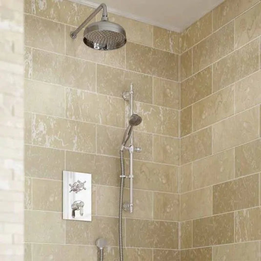 Bristan Renaissance 2 Mixer Shower Kit with Fixed Head Chrome | RENAISSANCE 2 SHWR PK - Envy Bathrooms Ltd