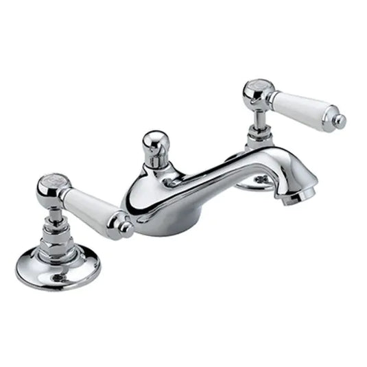 Bristan Renaissance 3 Hole Basin Mixer Chrome | RS2 3HBAS C - Envy Bathrooms Ltd