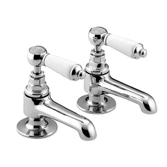Bristan Renaissance Basin Pillar Taps Chrome | RS2 1/2 C - Envy Bathrooms Ltd