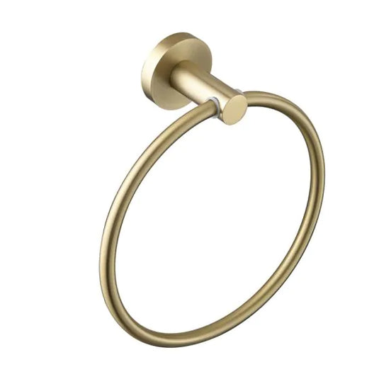Bristan Round Towel Ring Brushed Brass | RD RING BB - Envy Bathrooms Ltd