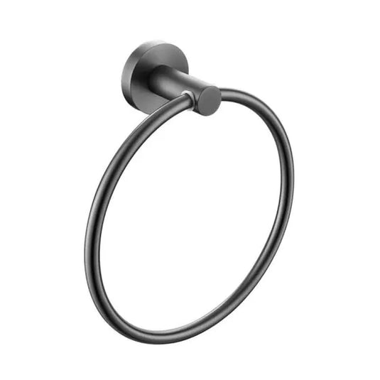 Bristan Round Towel Ring Gun Metal Grey | RD RING GM - Envy Bathrooms Ltd