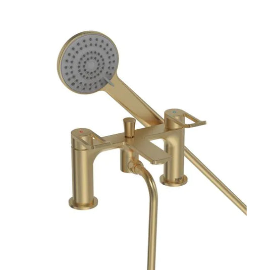 Bristan Saffron Bath Shower Mixer Brushed Brass | SAF BSM BB - Envy Bathrooms Ltd