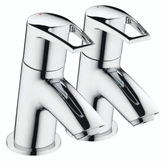 Bristan Smile Bath Pillar Taps Chrome | SM 3/4 C - Envy Bathrooms Ltd