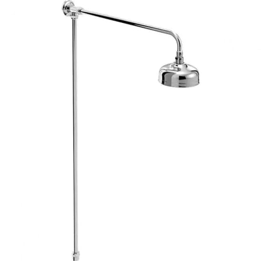 Bristan Traditional Shower Rail Kit with Fixed Head Chrome | TRD RISE C - Envy Bathrooms Ltd