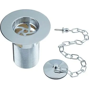 Bristan Traditional Slotted Plug & Chain Belfast Sink Waste Chrome | W SNK5 C - Envy Bathrooms Ltd