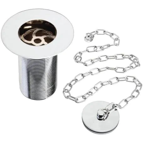 Bristan Traditional Unslotted Plug & Chain Belfast Sink Waste Chrome | W SNK6 C - Envy Bathrooms Ltd