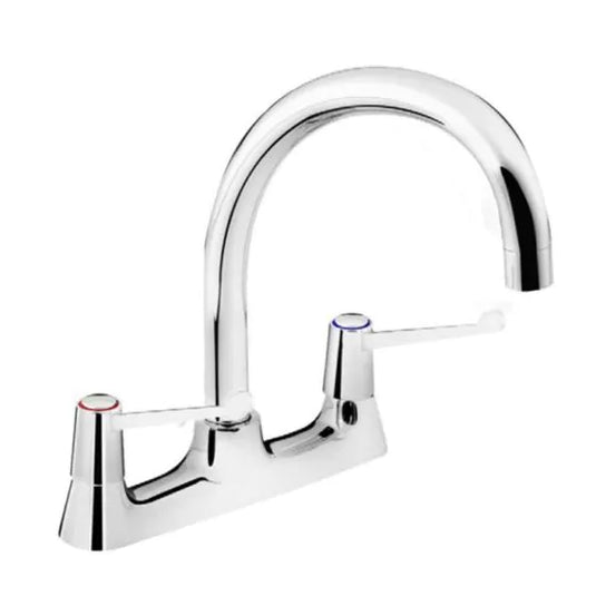 Bristan Value Lever Kitchen Mixer 6 Inch Lever Chrome | VAL2 DSM C 6 CD - Envy Bathrooms Ltd