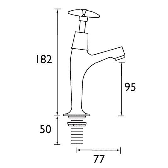 Bristan X-Head High Neck Kitchen Pillar Taps Chrome | VAX HNK C - Envy Bathrooms Ltd