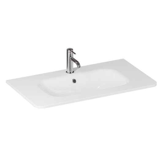 Britton Camberwell 800mm Basin - 1TH - White - Envy Bathrooms Ltd