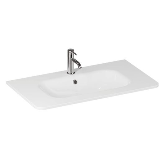 Britton Camberwell 800mm Basin - 1TH - White - Envy Bathrooms Ltd