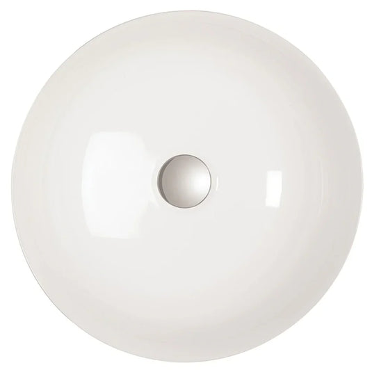Britton Camberwell Round Sit-On Countertop Basin 390mm Wide - 0 Tap Hole - Envy Bathrooms Ltd