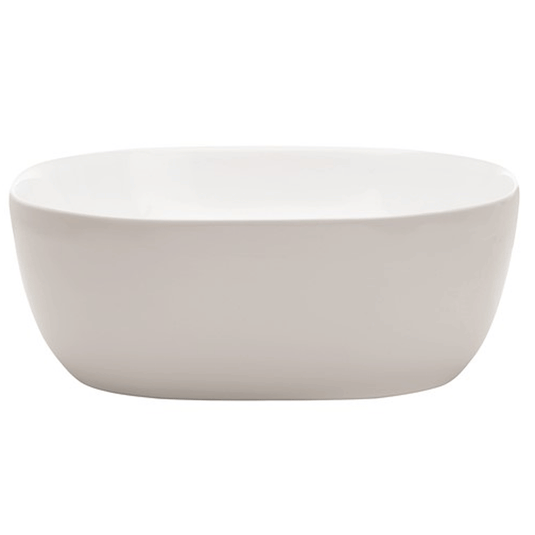 Britton Camberwell Square Sit-On Countertop Basin 410mm Wide - 0 Tap Hole - Envy Bathrooms Ltd