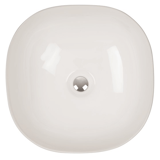 Britton Camberwell Square Sit-On Countertop Basin 410mm Wide - 0 Tap Hole - Envy Bathrooms Ltd