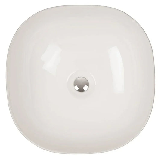 Britton Camberwell Square Sit-On Countertop Basin 410mm Wide - 0 Tap Hole - Envy Bathrooms Ltd